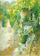 Carl Larsson fruntimmer som latsas lasa-lasande kvinna USA oil painting artist